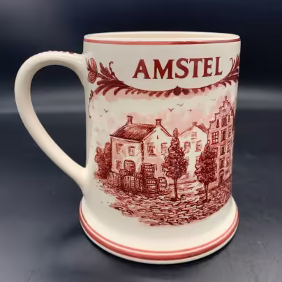 Кружка c изображением пивоварни "Amstel", Delftsche Huys