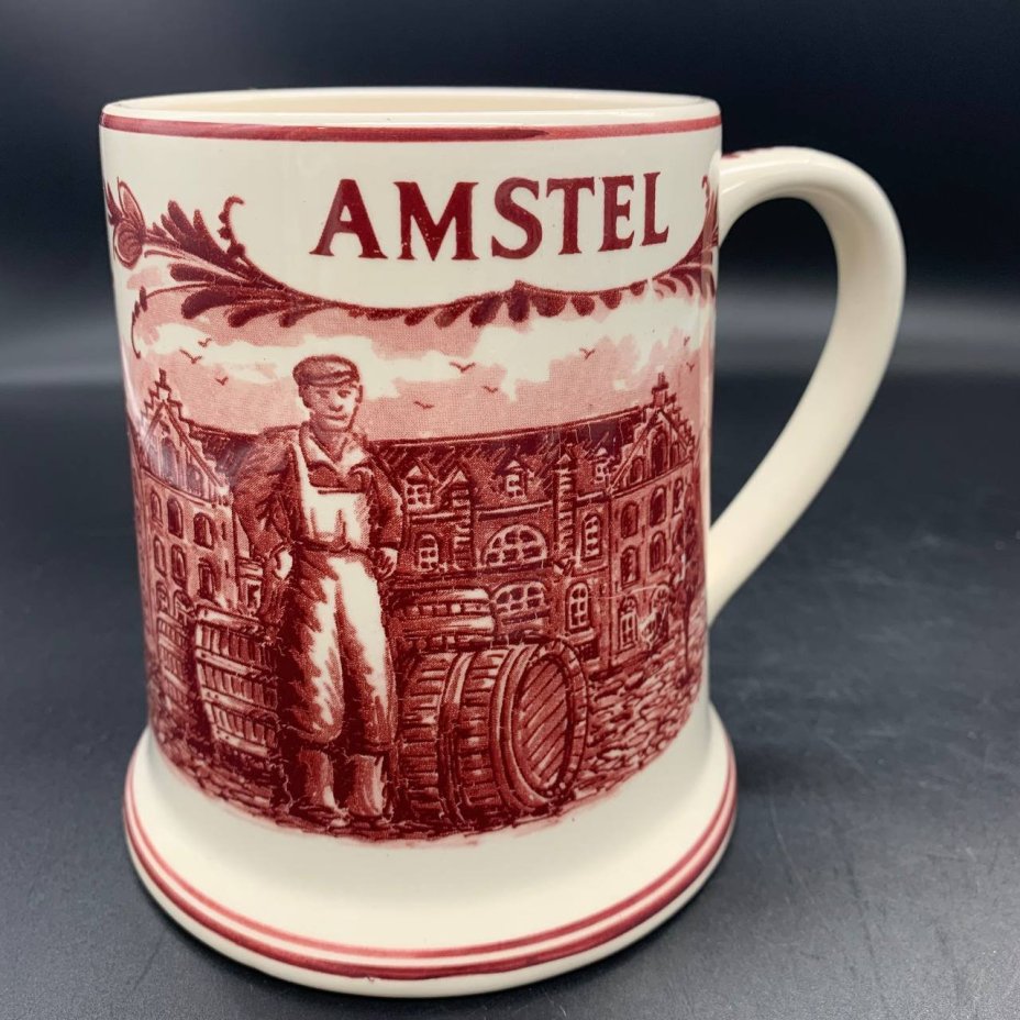 Кружка c изображением пивоварни "Amstel", Delftsche Huys