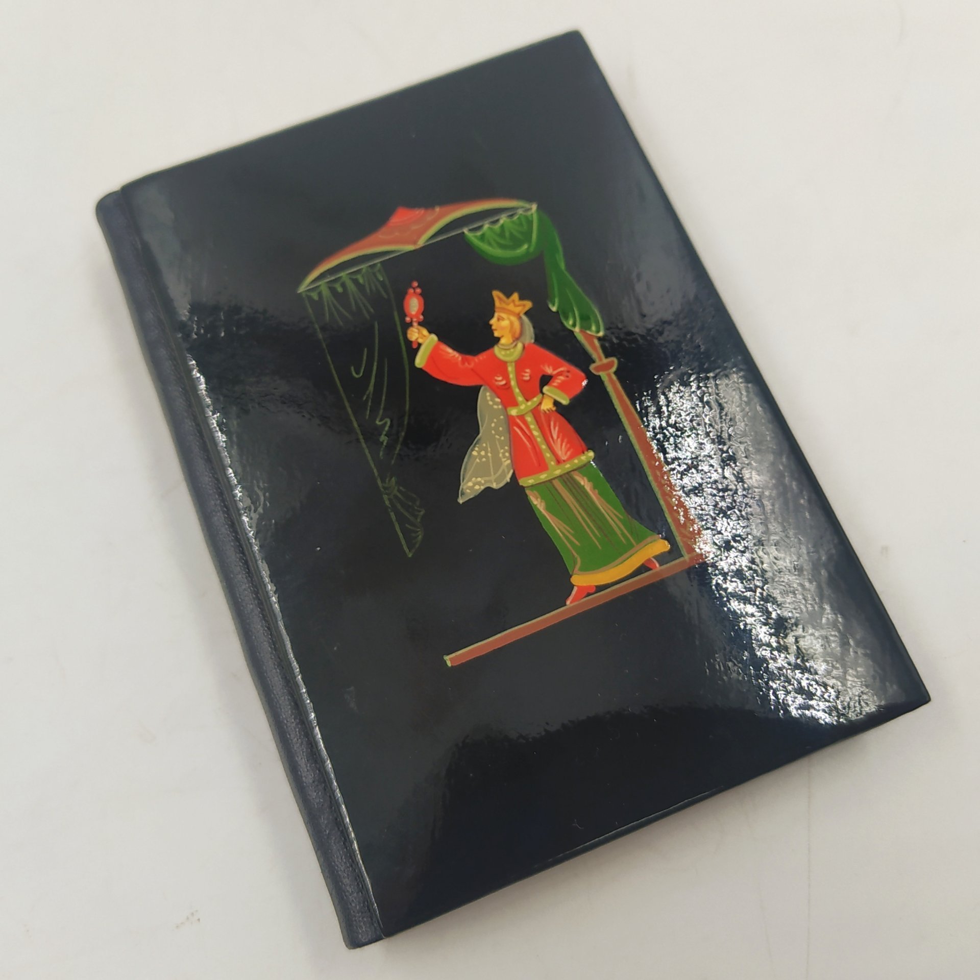 Книжка записная "Сувенир Владимирского края", бумага, печать, папье-маше, роспись, лак, Мстерская художественная фабрика «Пролетарское искусство», СССР, 1980 г.