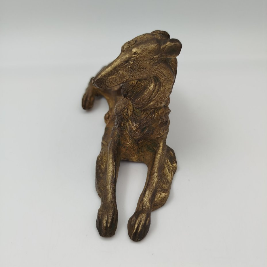 Скульптура "Борзая", бронзовый сплав