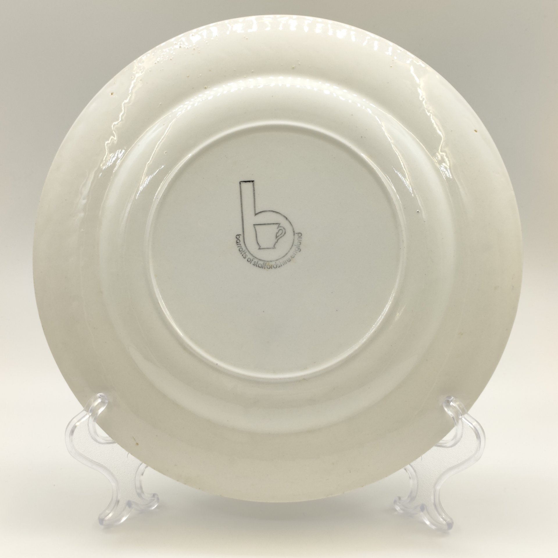 Тарелка обеденная с изображением сельского пейзажа, Barratts of Staffordshire, фаянс, деколь, Великобритания, 1970-1990 гг.