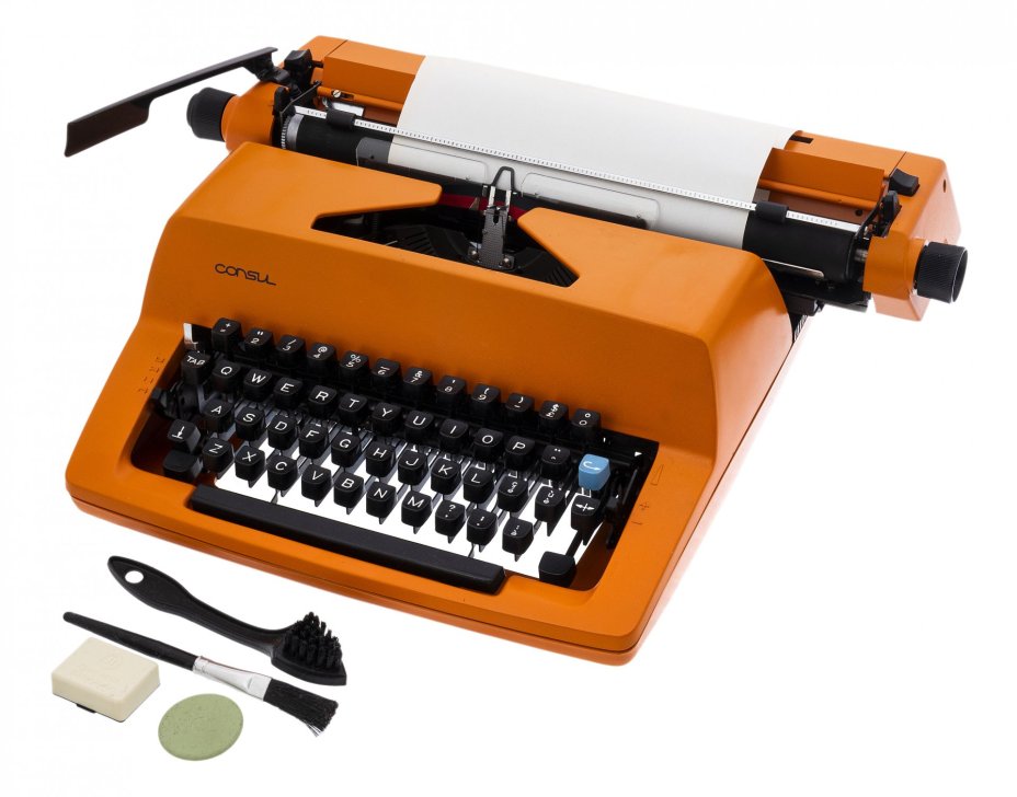 Машинка печатная "Consul 2226" в оригинальном футляре, металл, пластик, Чехословакия, 1970-1990 гг.