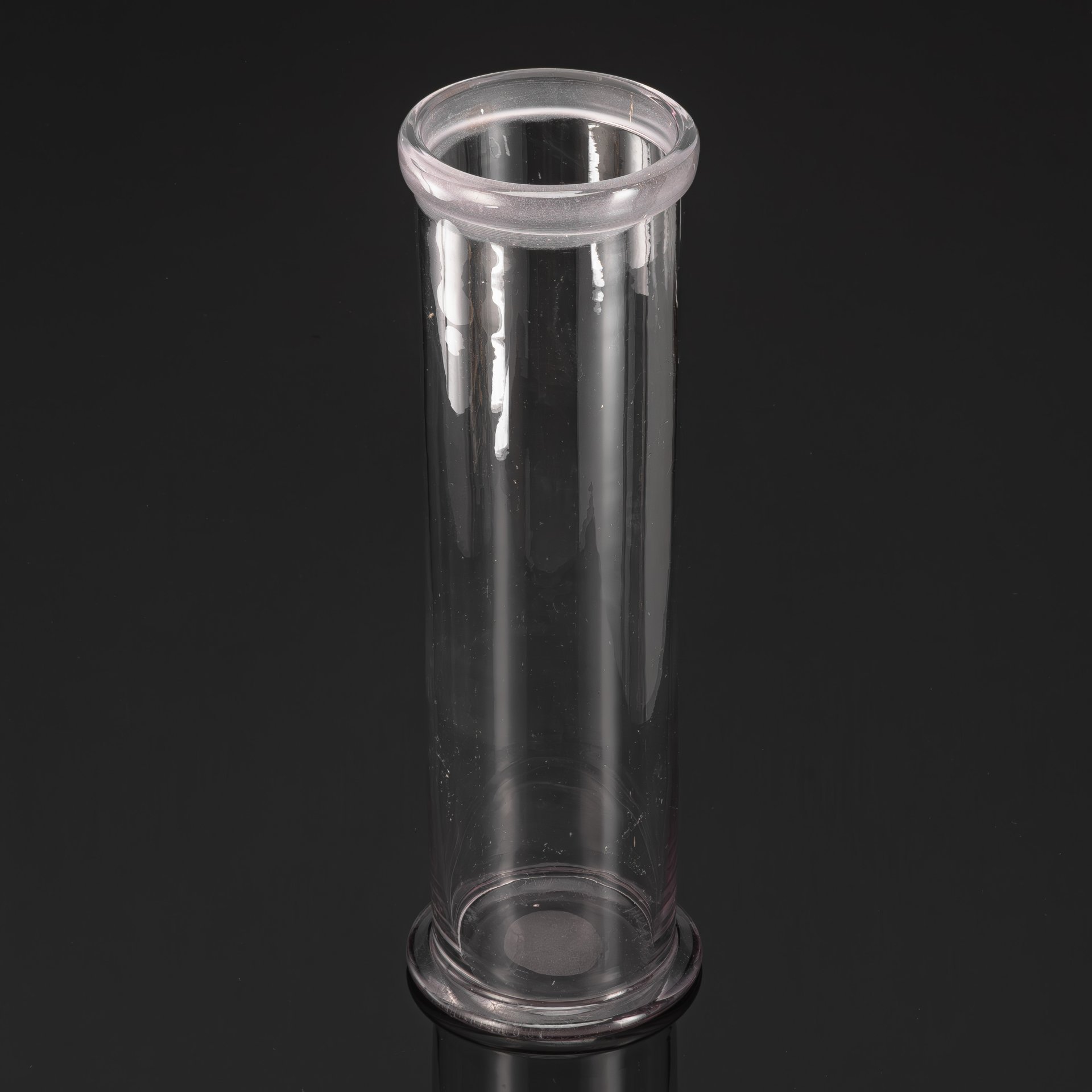 Сосуд лабораторный большого размера, с линзой на дне  цифрой "16" на бортике, стекло, Россия, 1900-1930 гг.