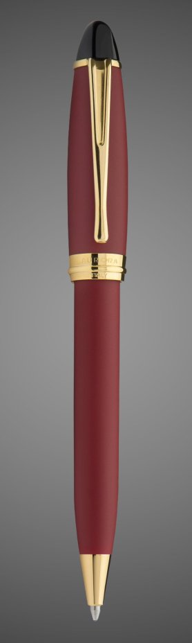 Шариковая ручка Aurora Ipsilon satin Bordeaux GT, в подарочной коробке, Металлы: золото, смола