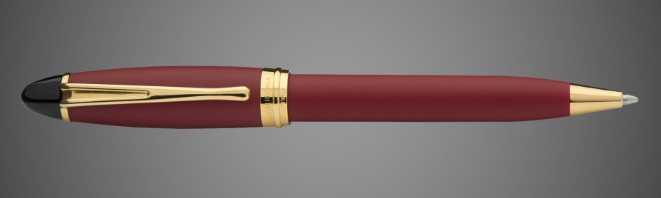Шариковая ручка Aurora Ipsilon satin Bordeaux GT, в подарочной коробке, Металлы: золото, смола
