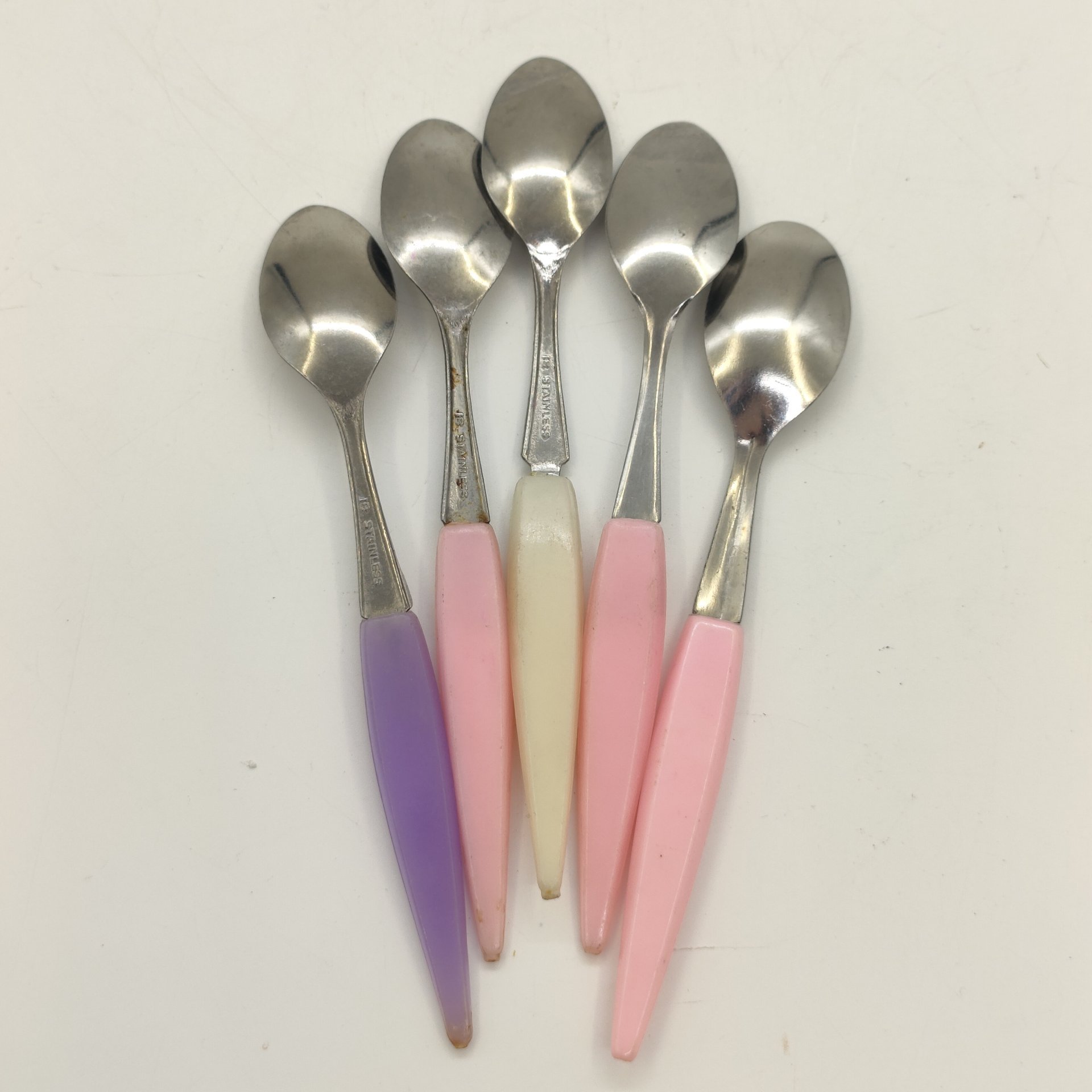 Набор ложек для десерта на 5 персон с цветочным декором (в подборе)