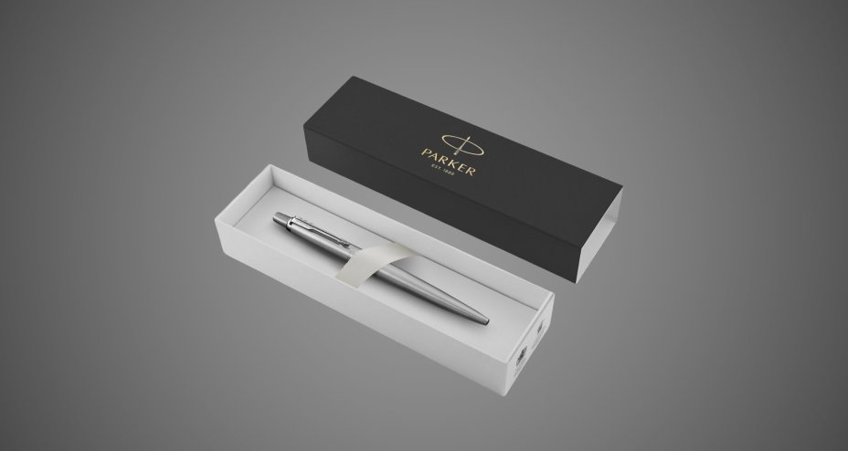 Шариковая ручка Parker Jotter Essential, St. Steel СT, стержень: Mblue, Металлы: нержавеющая сталь