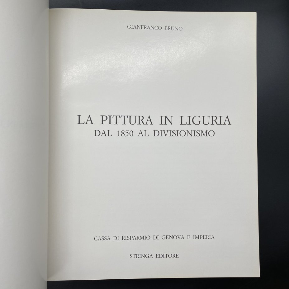 Книга (альбом) "La Pittura in Liguria, Dal 1850 al Divisionismo", Gianfranco Bruno, в суперобложке