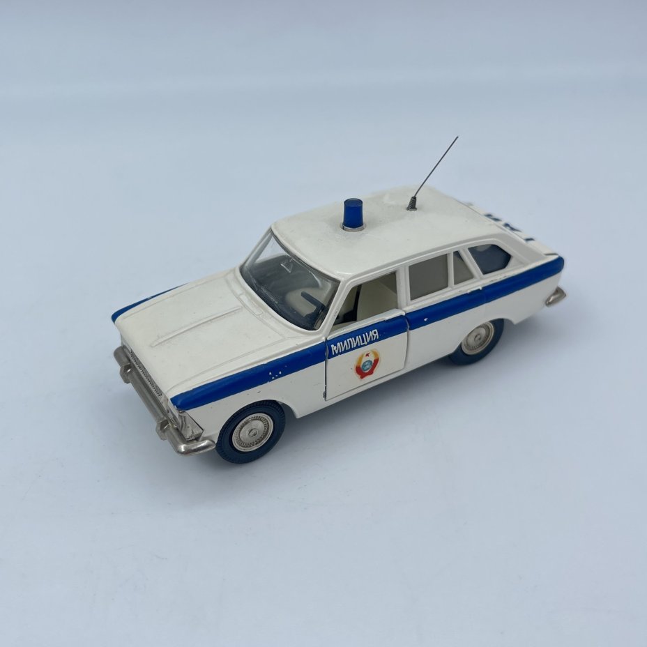 Модель автомобиля "ИЖ-1500 Комби" (Милиция), авторская модель, металл, пластик, СССР, 1980-1990 гг.