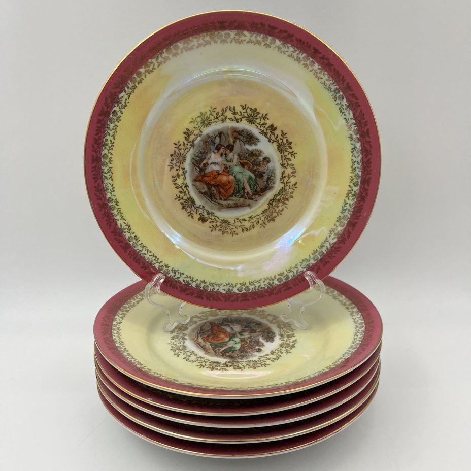 Набор из 6-ти десертных тарелок "Мадонна"