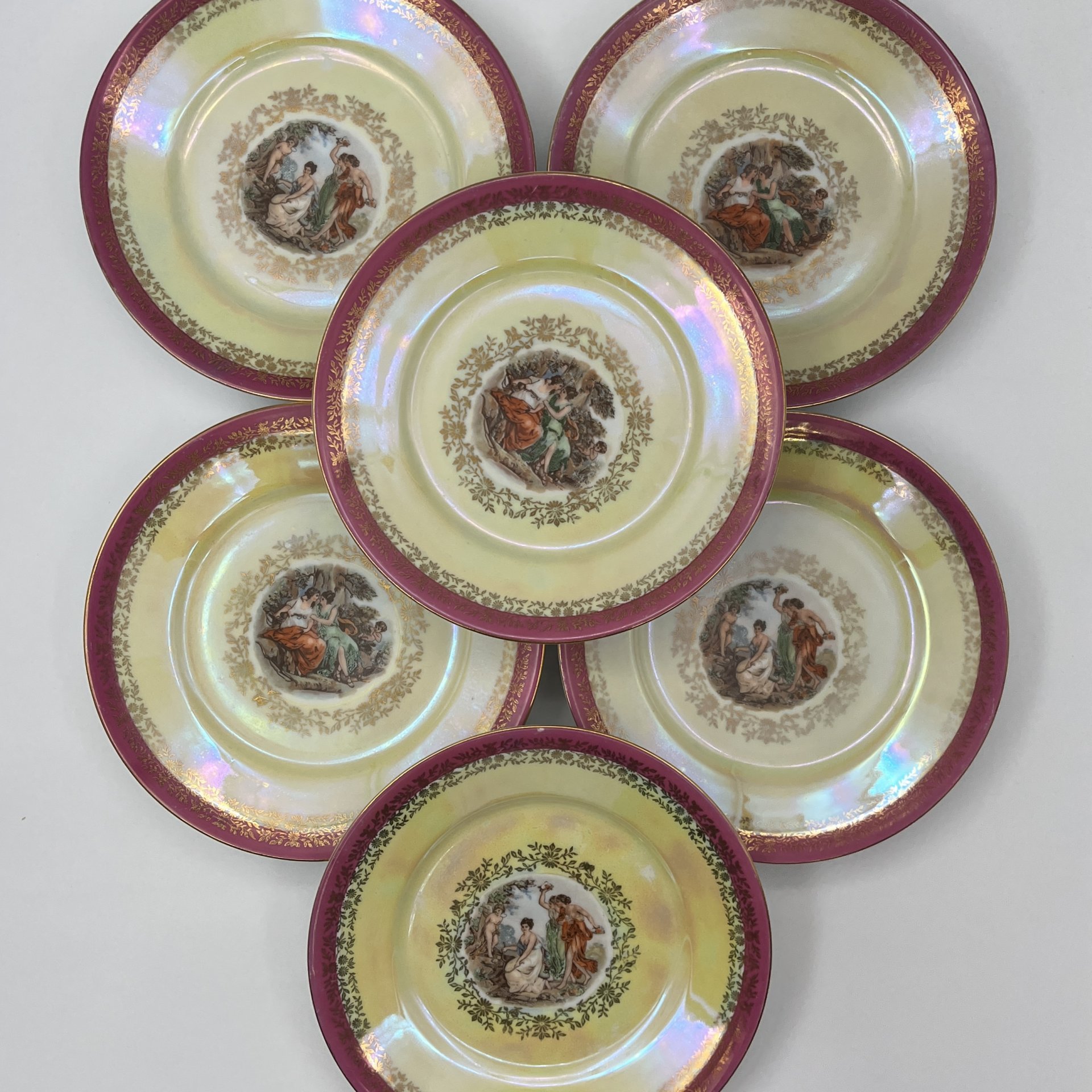 Набор из 6-ти десертных тарелок "Мадонна"