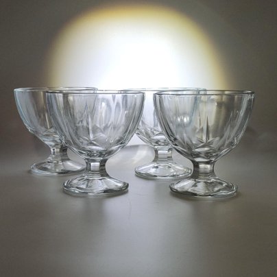 Набор из 4-х креманок для мороженного "Мальдивы", стекло, Luminarc, Франция, 2010-2025 гг.