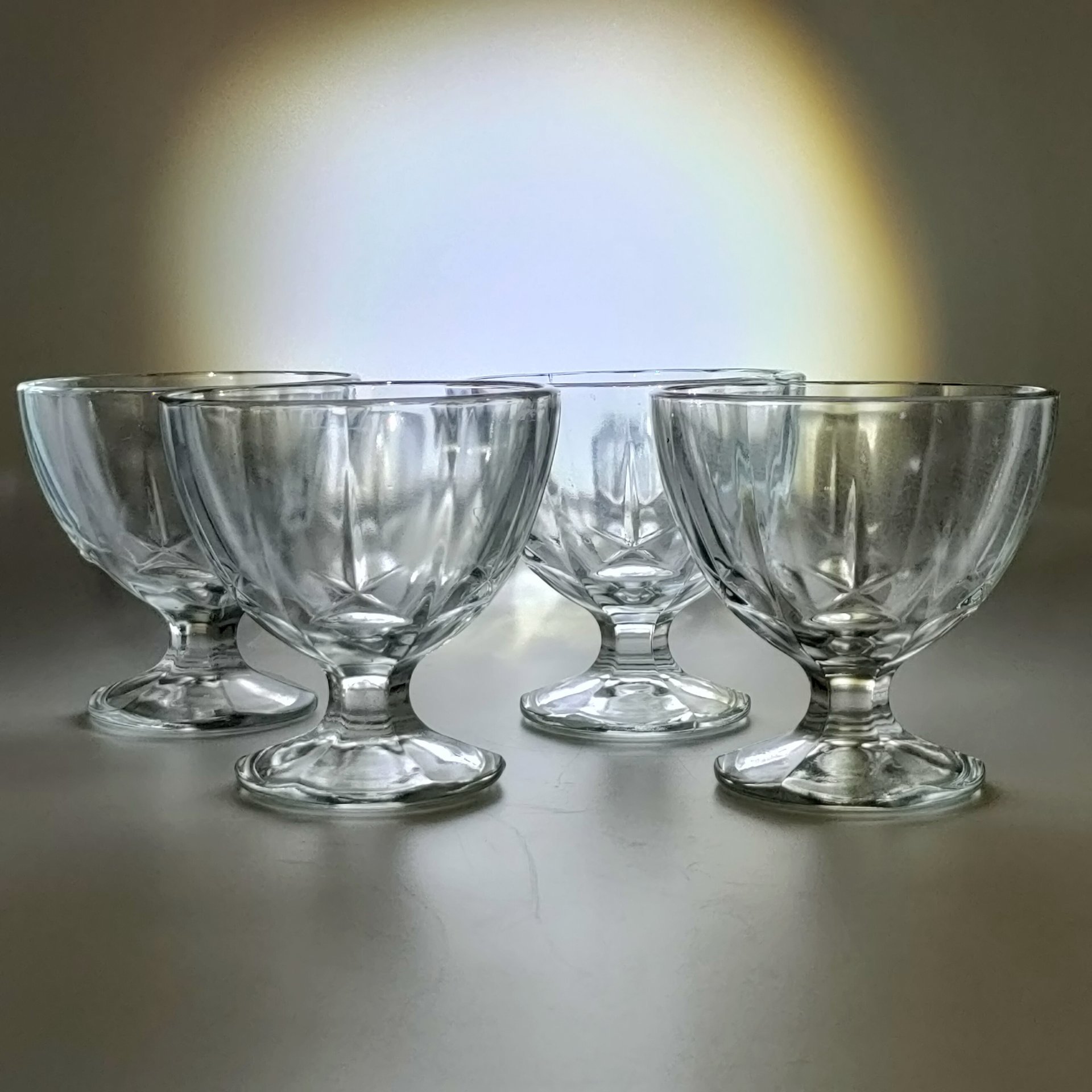 Набор из 4-х креманок для мороженного "Мальдивы", стекло, Luminarc, Франция, 2010-2025 гг.