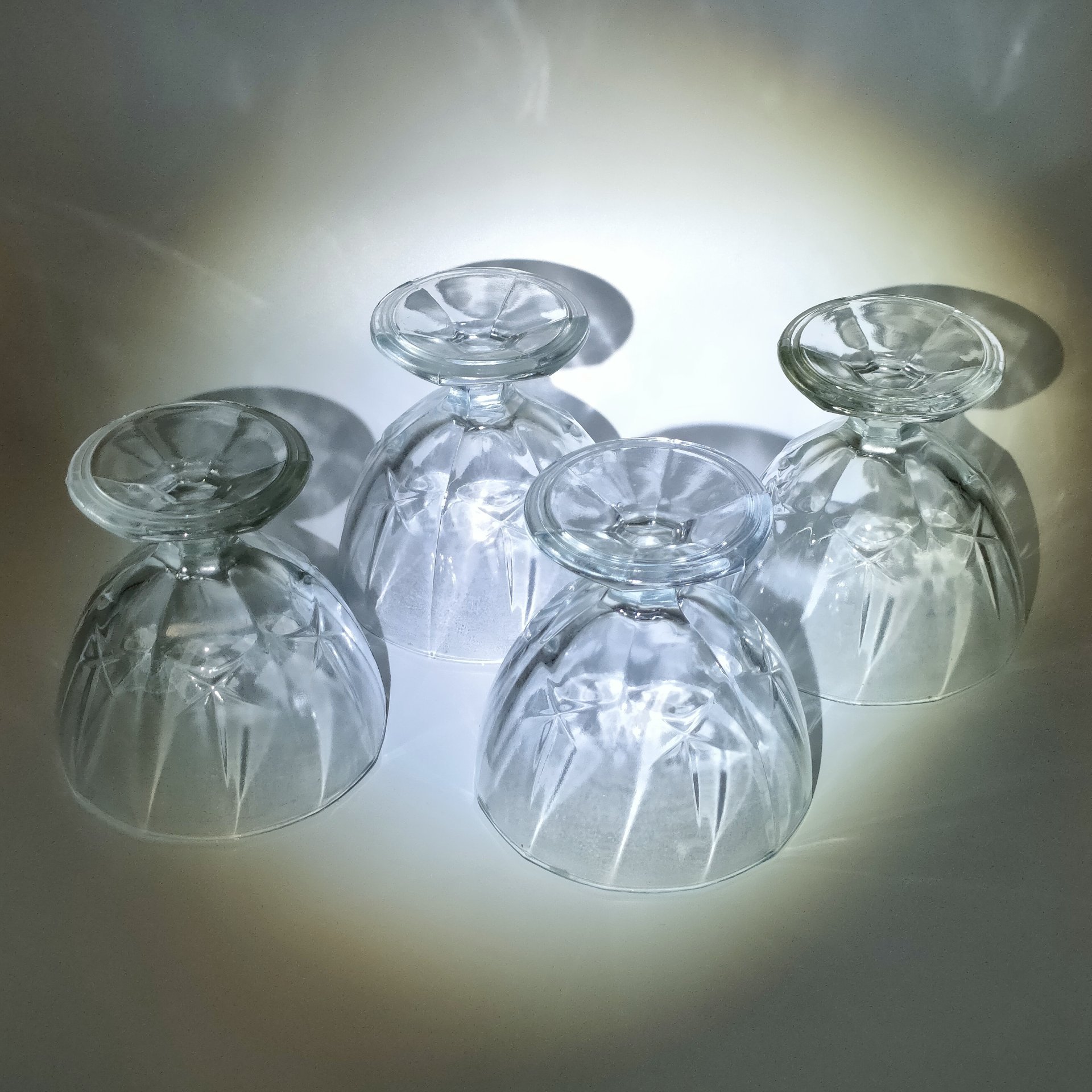 Набор из 4-х креманок для мороженного "Мальдивы", стекло, Luminarc, Франция, 2010-2025 гг.