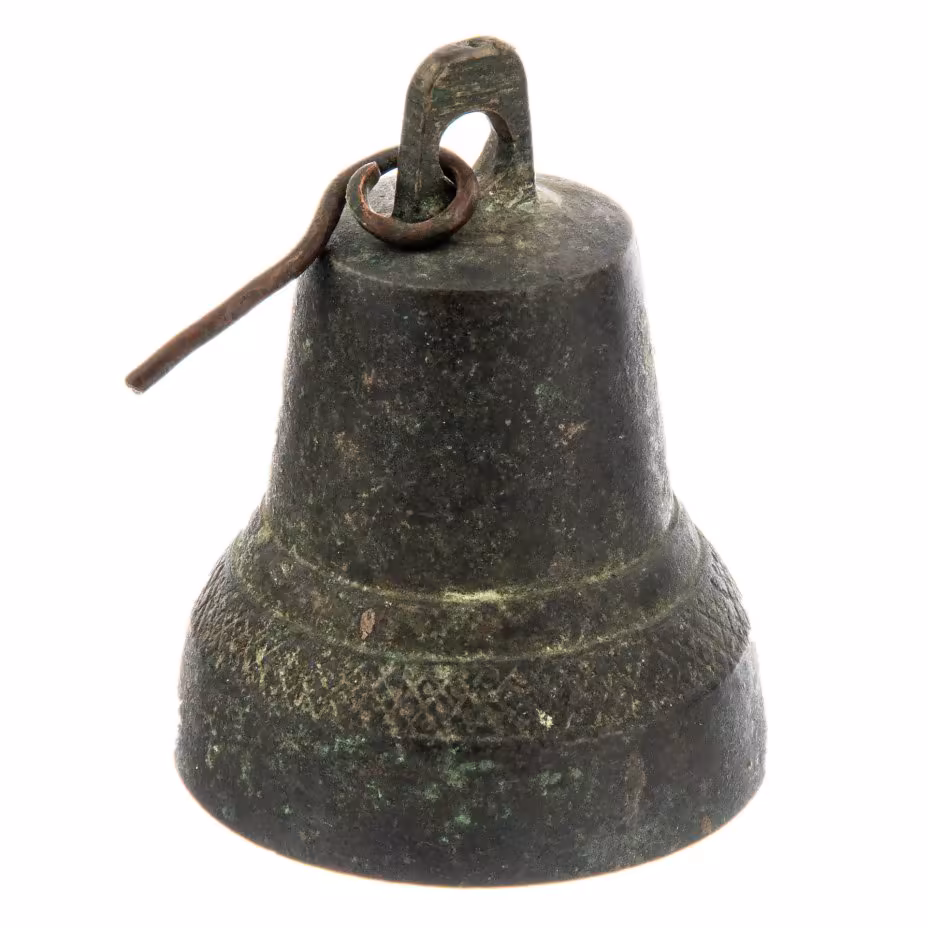 Колокольчик поддужный малый, медный сплав, литьё, Российская империя, 1870-1917 гг.