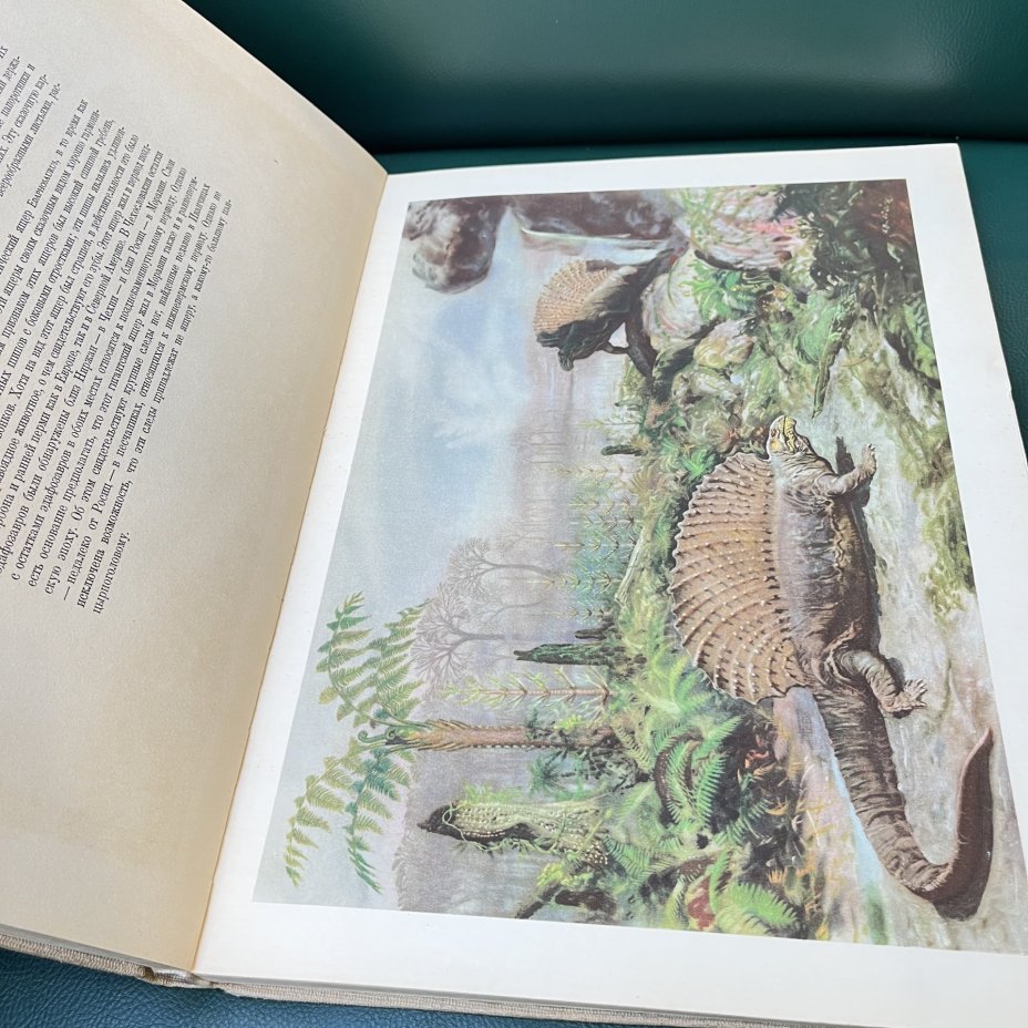 Книга проф. д-ра Иозефа Аугусты "По путям развития жизни" с иллюстрациями Зденека Буриана, бумага, печать, Издательство «Артия», Чехословакия, 1959 г.