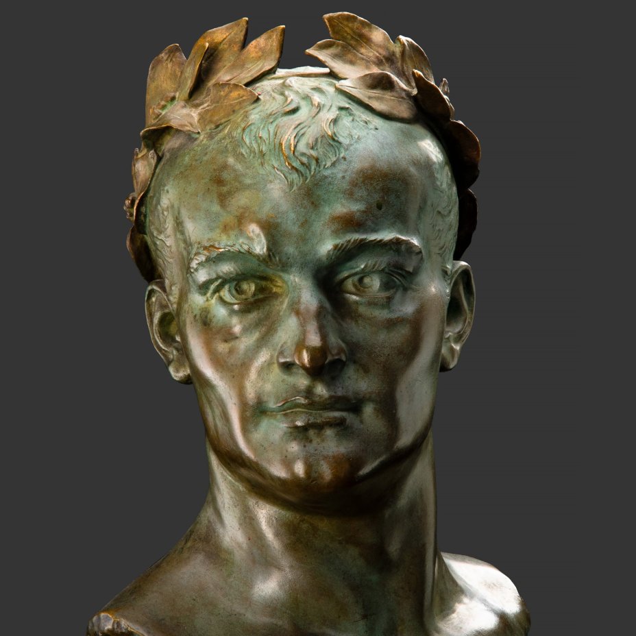Бюст "Триумф" (trivmphe), автор Hector Lemaire, бронза, патинирование, Франция, 1890-1920 гг.