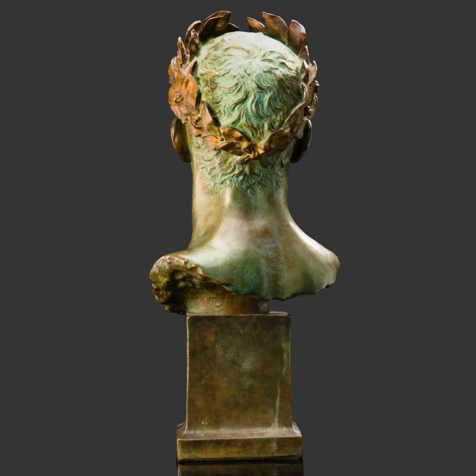 Бюст "Триумф" (trivmphe), автор Hector Lemaire, бронза, патинирование, Франция, 1890-1920 гг.
