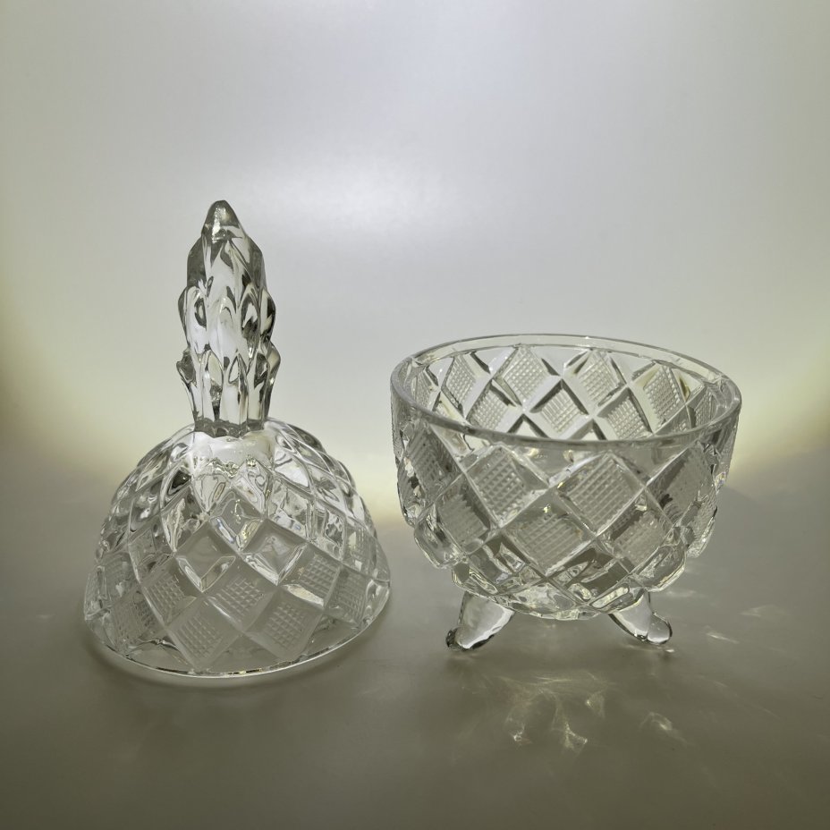 Ваза для десертов (бонбоньерка, конфетница) в виде ананаса