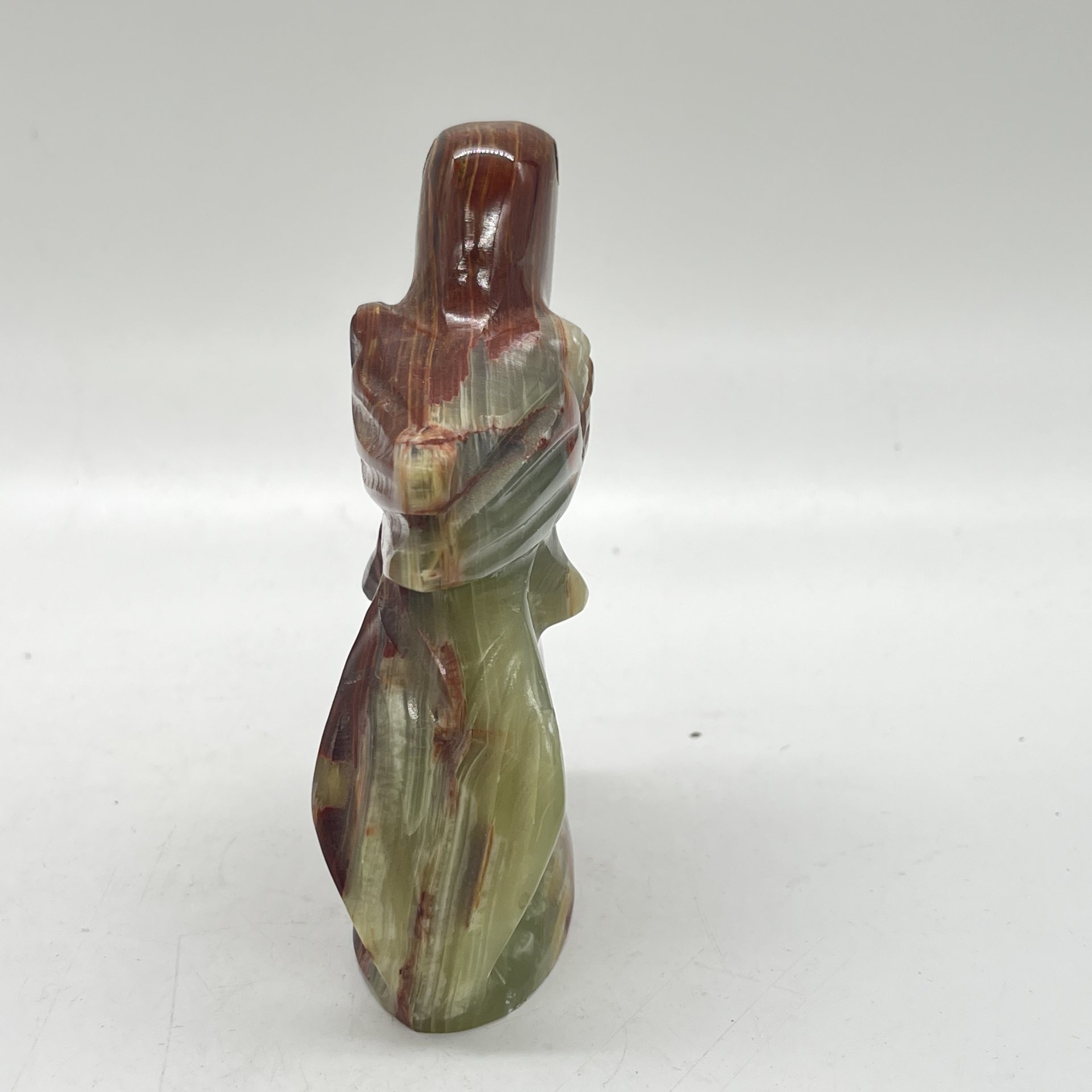 Статуэтка "Попугай на пне", натуральный камень, резьба, Азия, 1980-2000 гг.