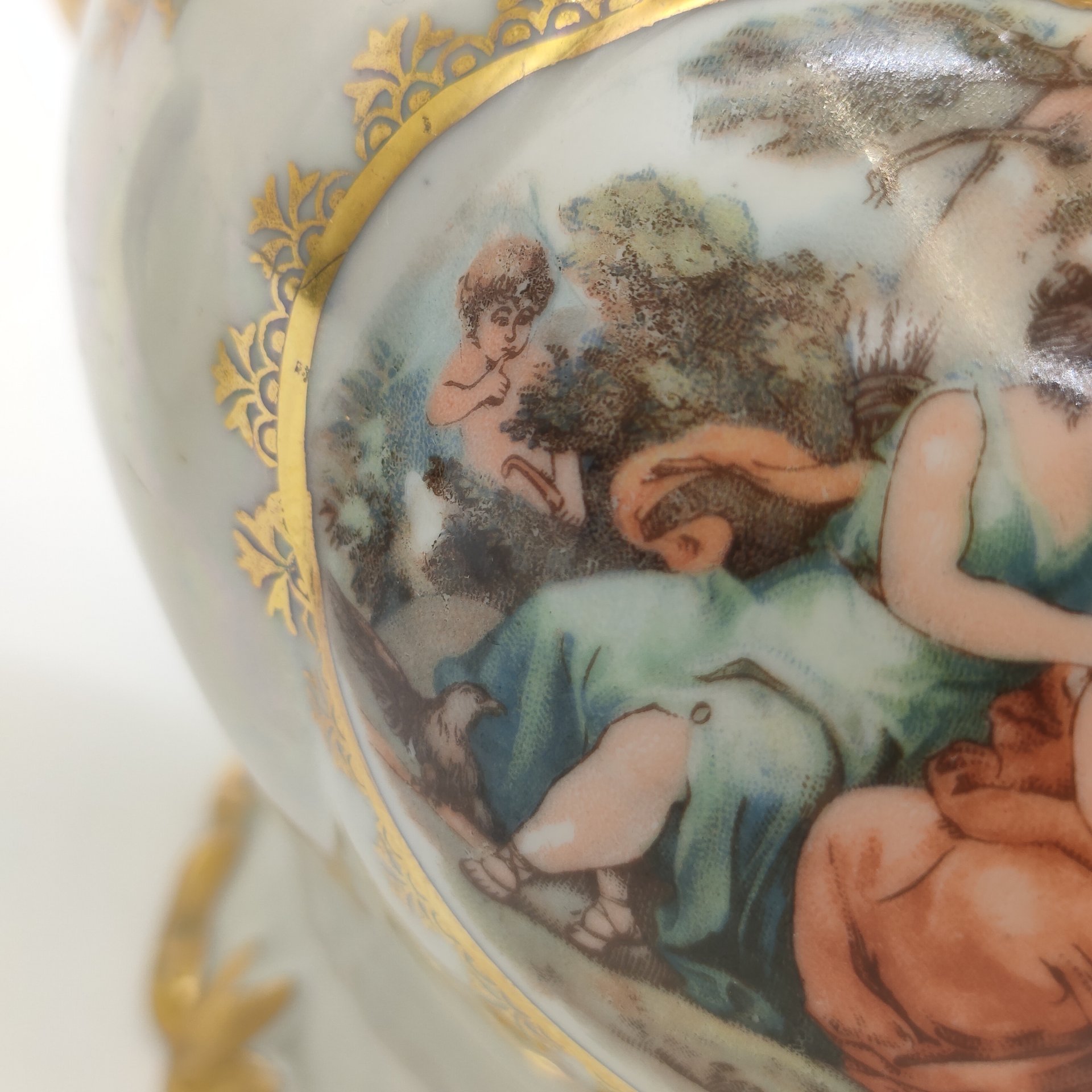 Чайник "Мадонна", фарфор, деколь, люстр, золочение, Sonneberg Porzellan, Германия, 1960-1990 гг.