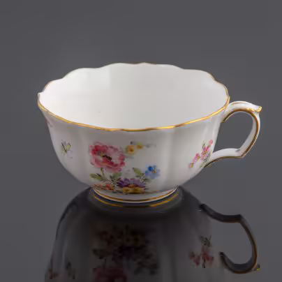 Чашка с цветочным декором, Meissen (Мейсенский фарфор)