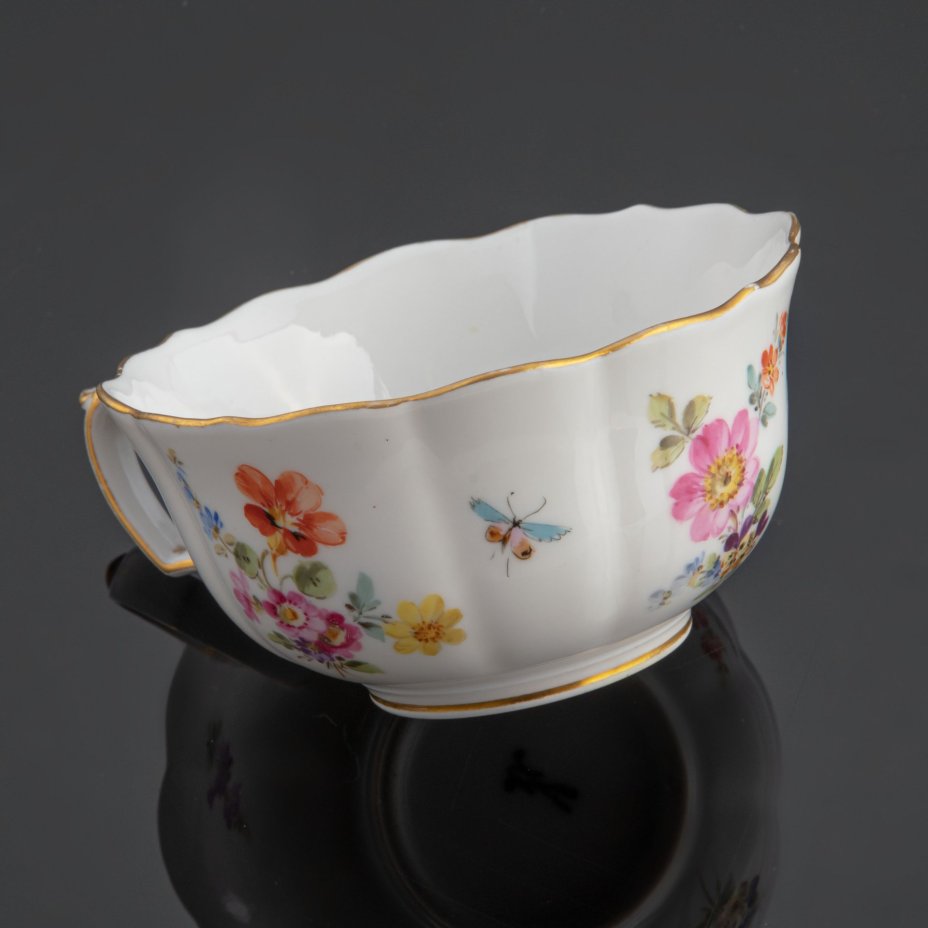 Чашка с цветочным декором, Meissen (Мейсенский фарфор)