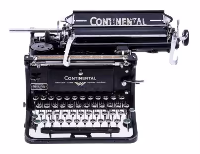 Машинка печатная "Continental", металл, пластик, мануфактура "Wanderer Werke", Германия, 1930-1940 гг.