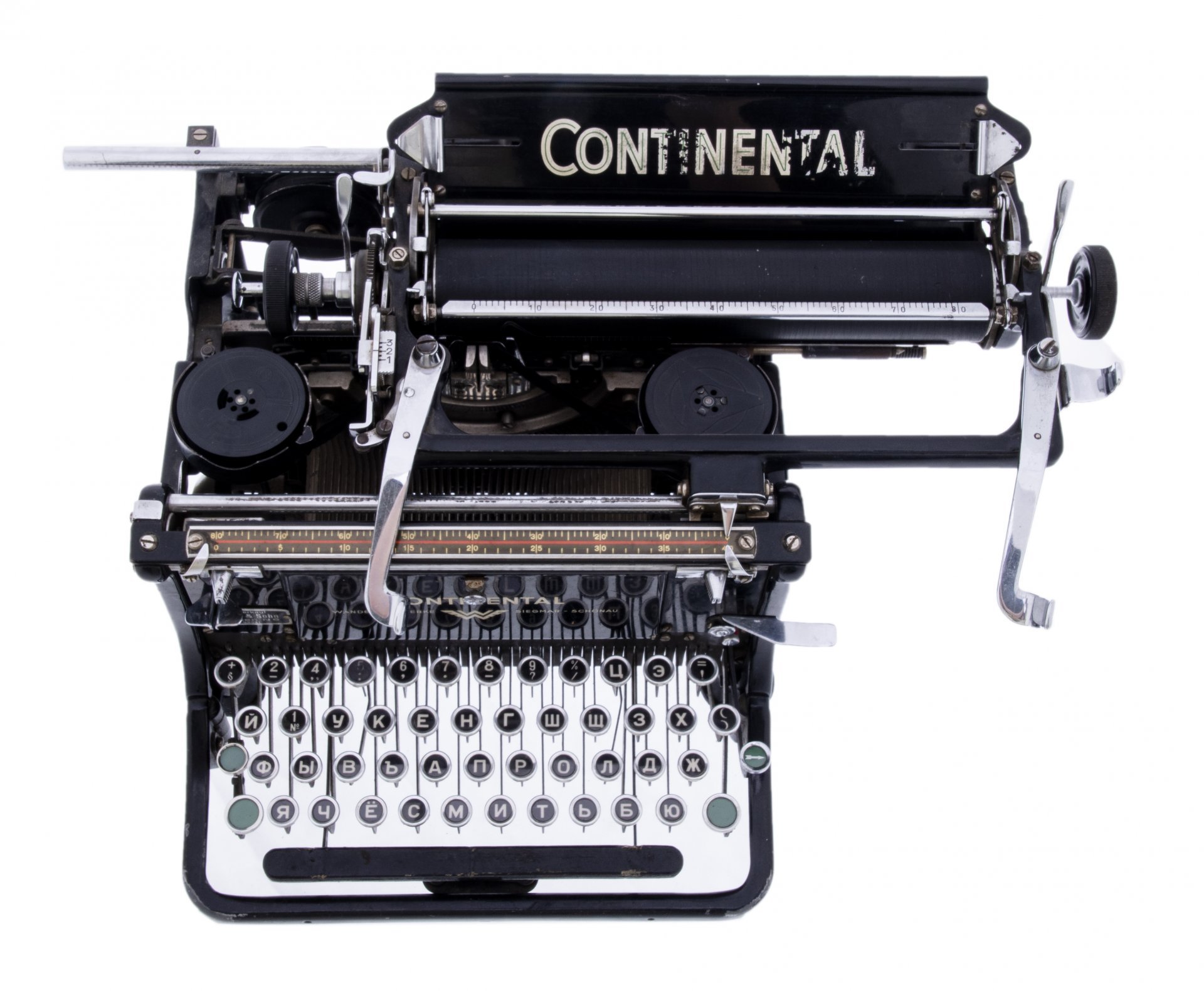 Машинка печатная "Continental", металл, пластик, мануфактура "Wanderer Werke", Германия, 1930-1940 гг.