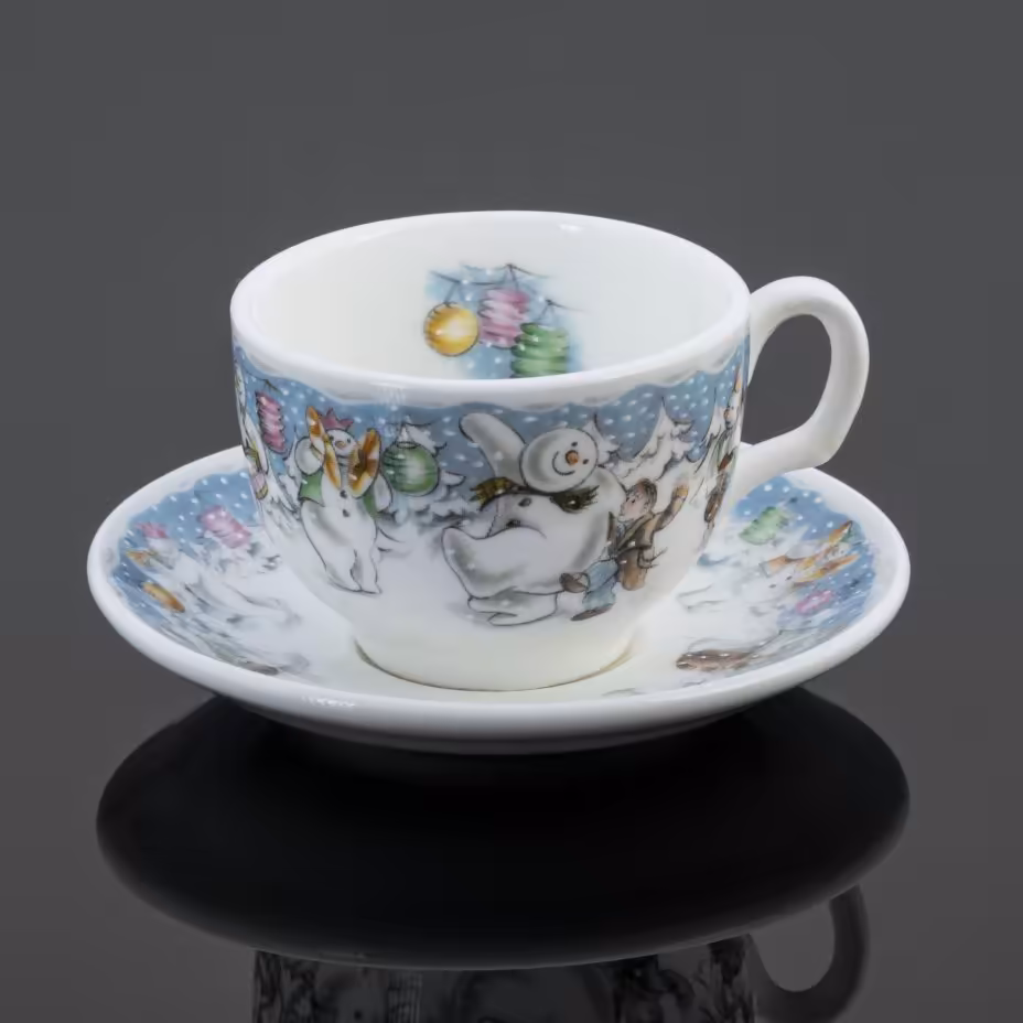 Кофейная пара (под ристретто) с новгодним орнаментом, Royal Doulton