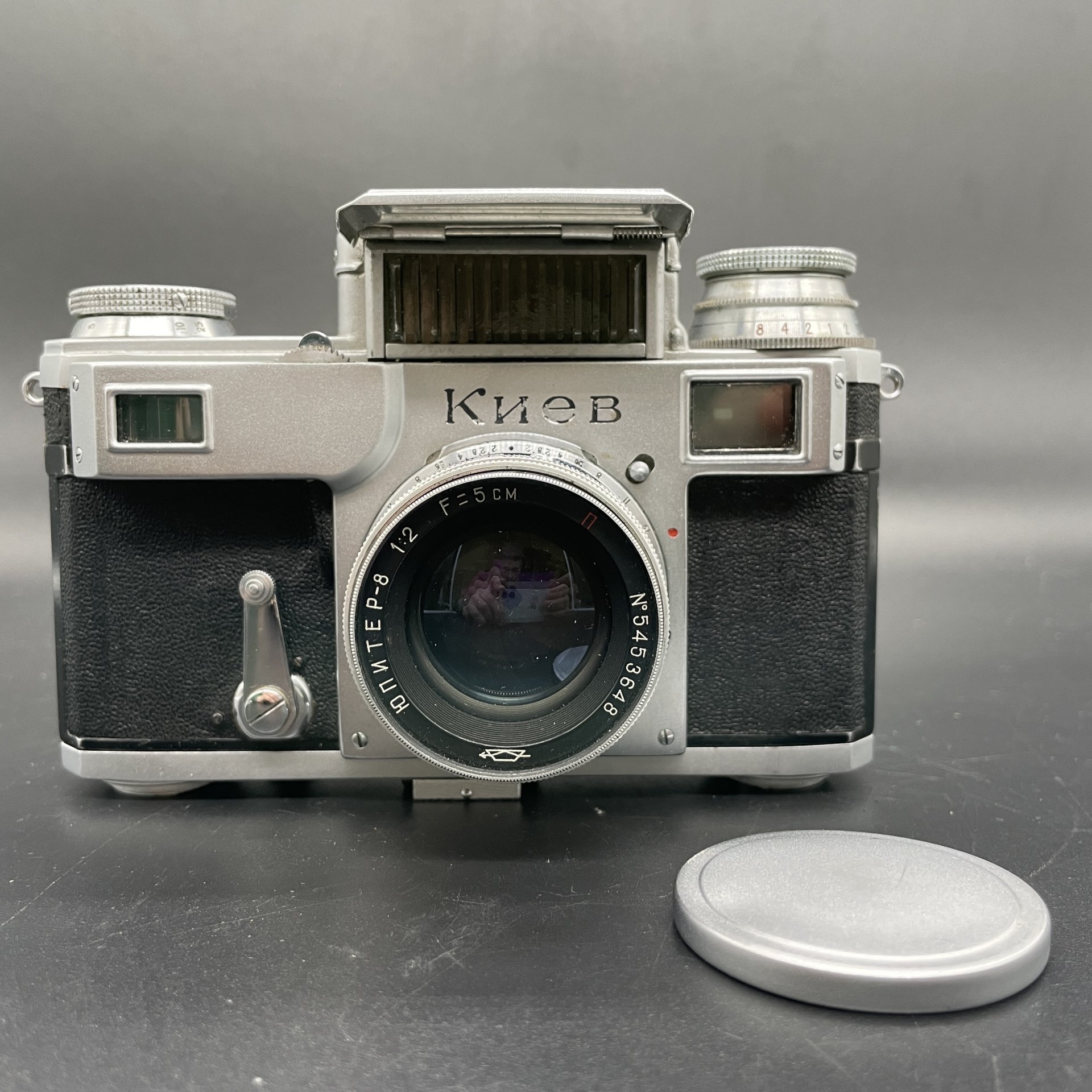 Фотоаппарат "Киев-4" с объективом "Юпитер-8" в оригинальном кофре, Киевский завод «Арсенал»