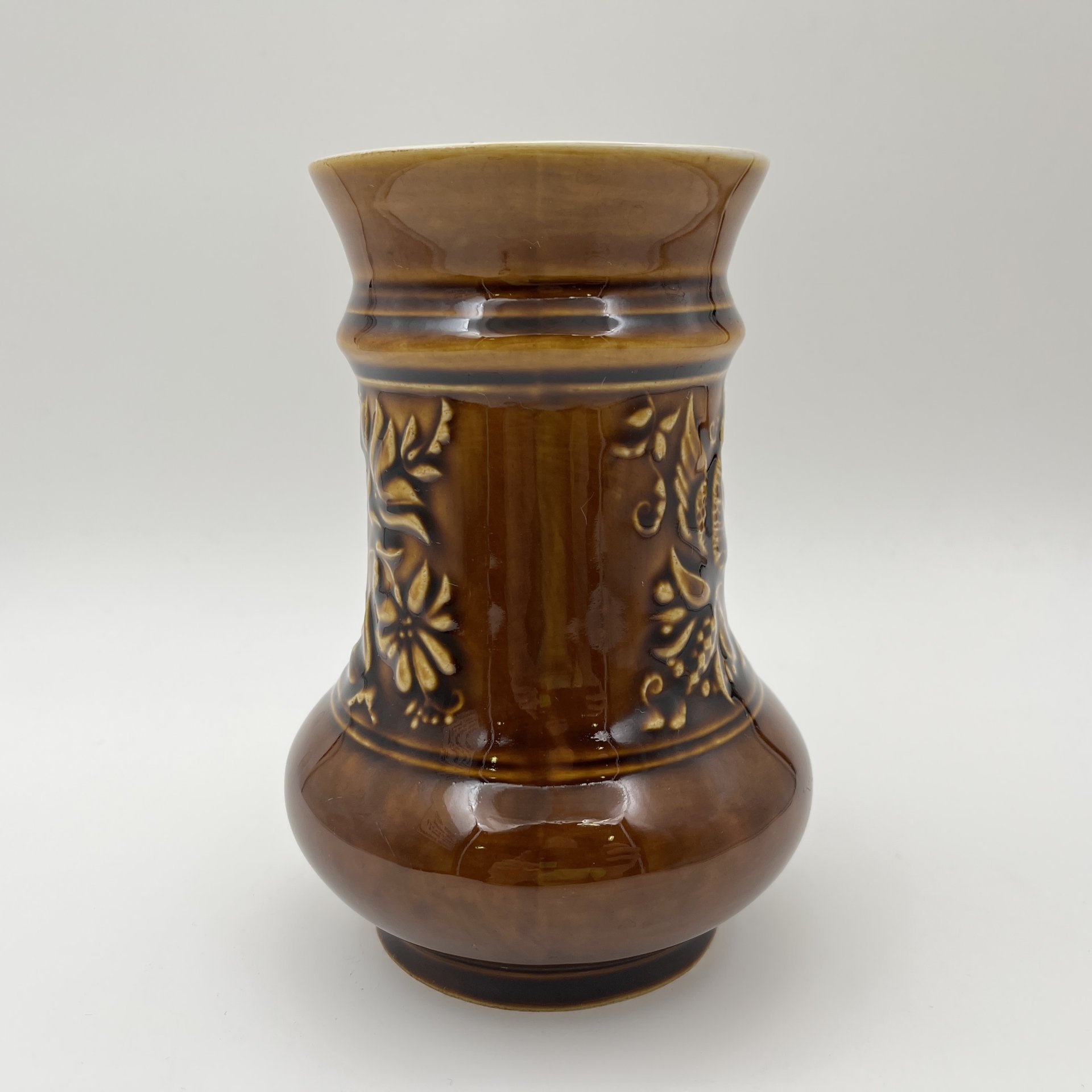 Кружка пивная "Сирин", фаянс, поливы, Московский завод «Изолятор», СССР, 1970-1990 гг.