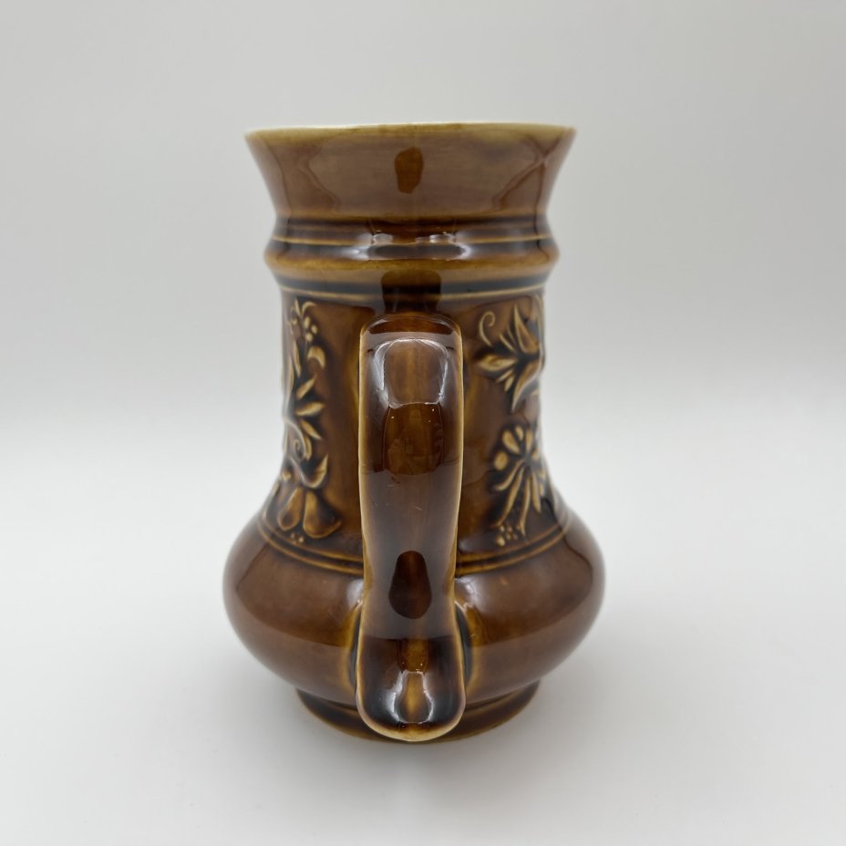 Кружка пивная "Сирин", фаянс, поливы, Московский завод «Изолятор», СССР, 1970-1990 гг.