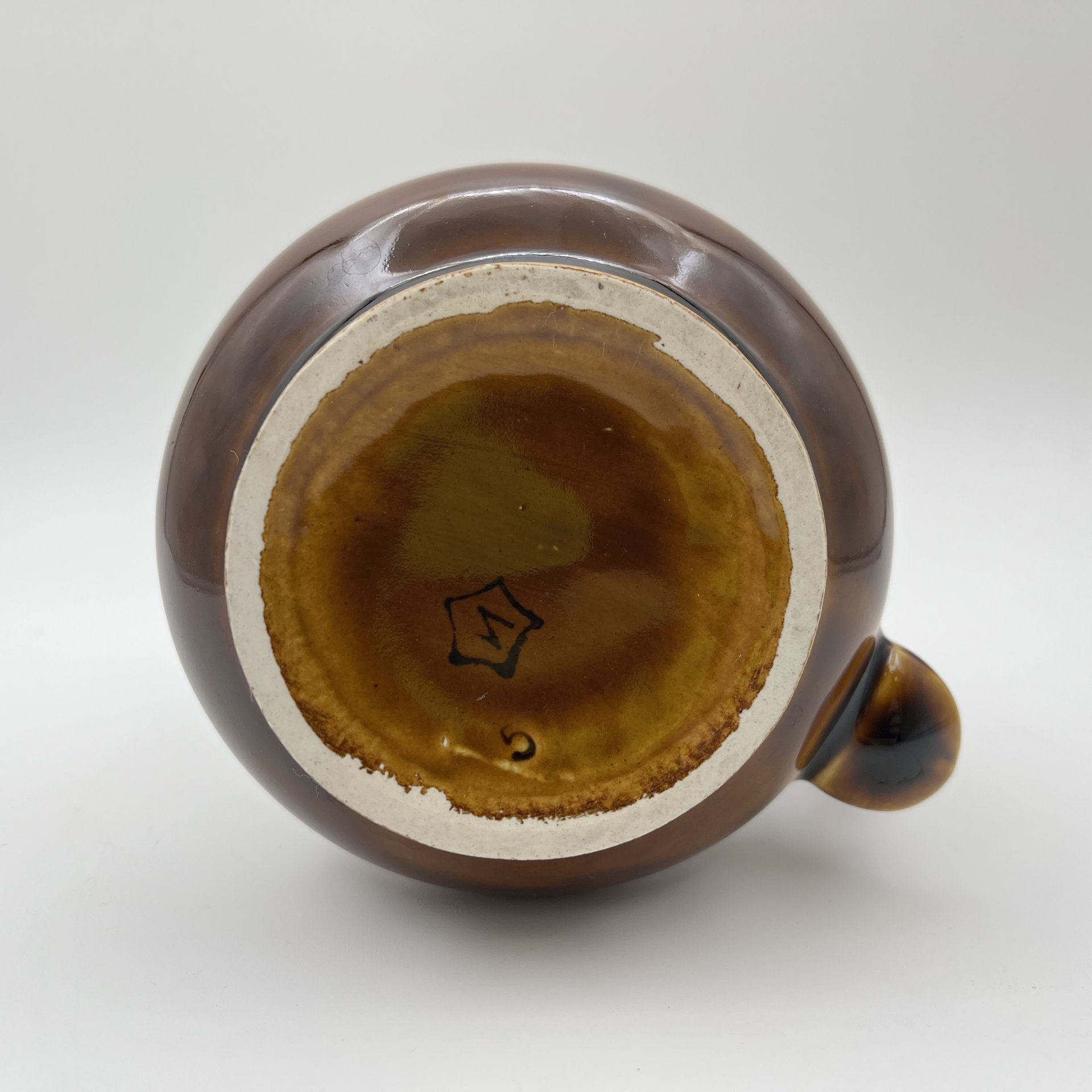 Кружка пивная "Сирин", фаянс, поливы, Московский завод «Изолятор», СССР, 1970-1990 гг.