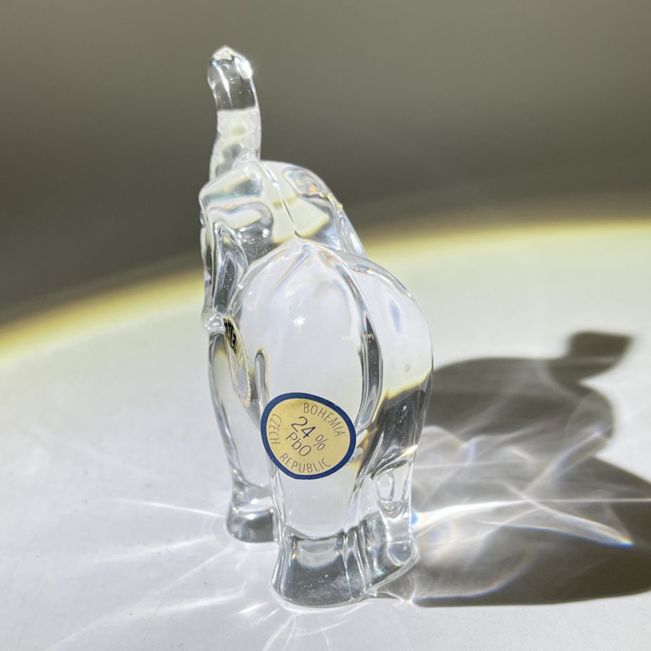 Настольная статуэтка "Слоник", хрусталь, Bohemia Crystal (Bohemia Glass), Чехия, 1990-2000 гг., Bohemia Crystal (Bohemia Glass)