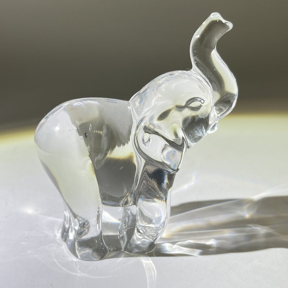 Настольная статуэтка "Слоник", хрусталь, Bohemia Crystal (Bohemia Glass), Чехия, 1990-2000 гг., Bohemia Crystal (Bohemia Glass)
