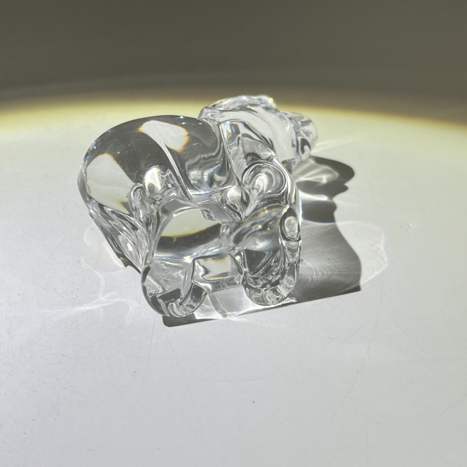 Настольная статуэтка "Слоник", хрусталь, Bohemia Crystal (Bohemia Glass), Чехия, 1990-2000 гг., Bohemia Crystal (Bohemia Glass)