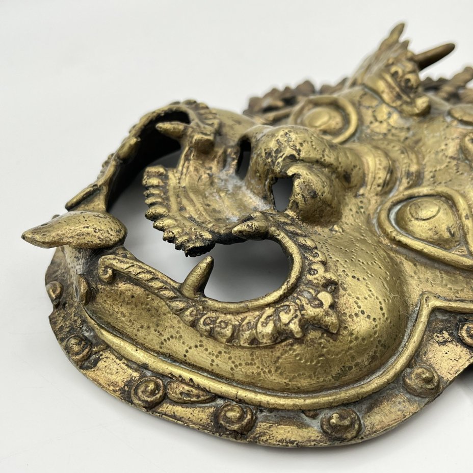 Настенный декор-маска "Махакала" (божество в буддизме, охранник и защитник учения Будды)