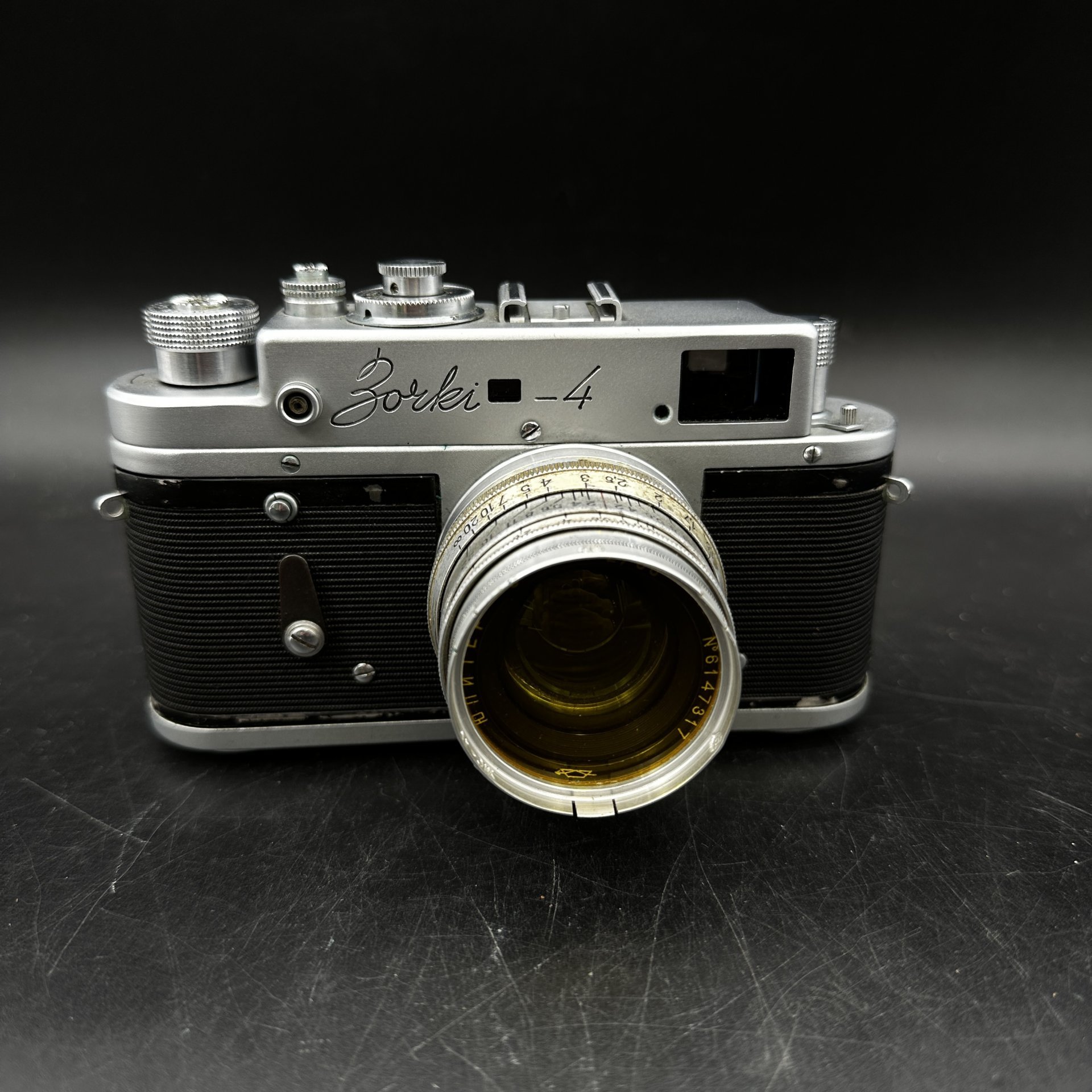 Фотоаппарат "Зоркий-4" с объективом "Юпитер-8", в кофре, Красногорский механический завод (КМЗ)