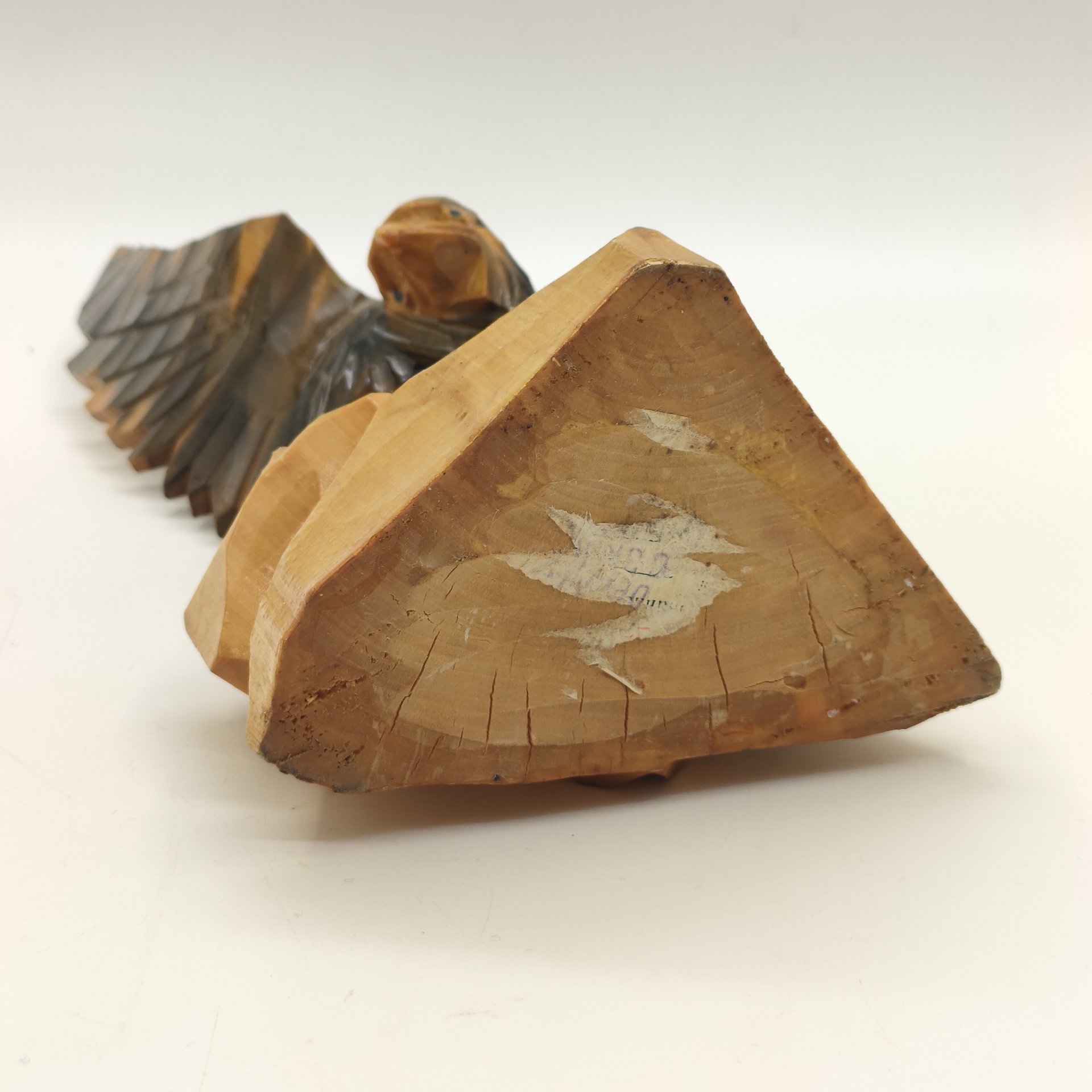 Статуэтка "Орёл", дерево, резьба, лак, СССР, 1970-1990 гг.