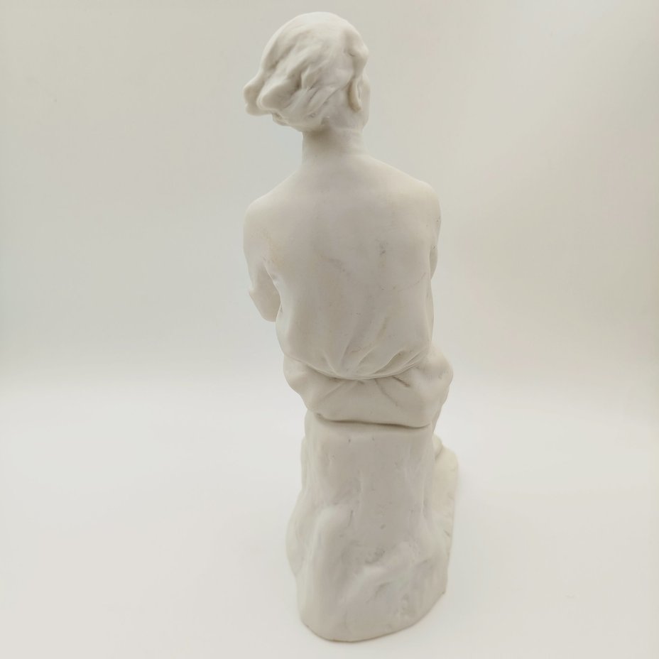 Статуэтка "Максим Горький", автор В.Г. Стамов, фарфор, бисквит, Ленинградский фарфоровый завод (ЛФЗ), СССР, 1950-1960 гг.