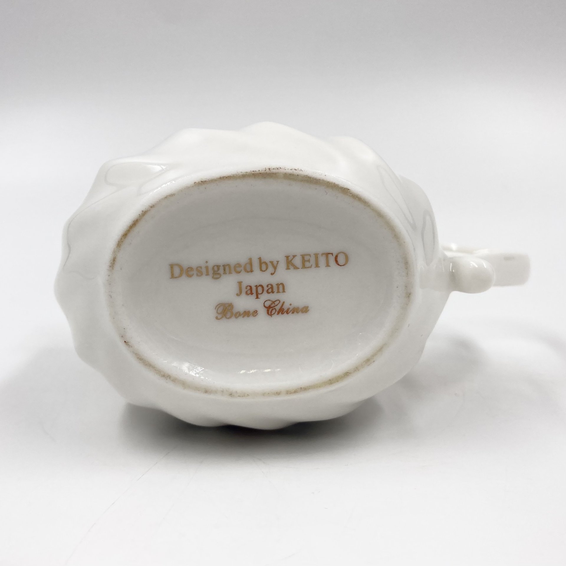 Молочник/сливочник с цветочным декором,  Bone China, фарфор, деколь, золочение, Китай, Китай