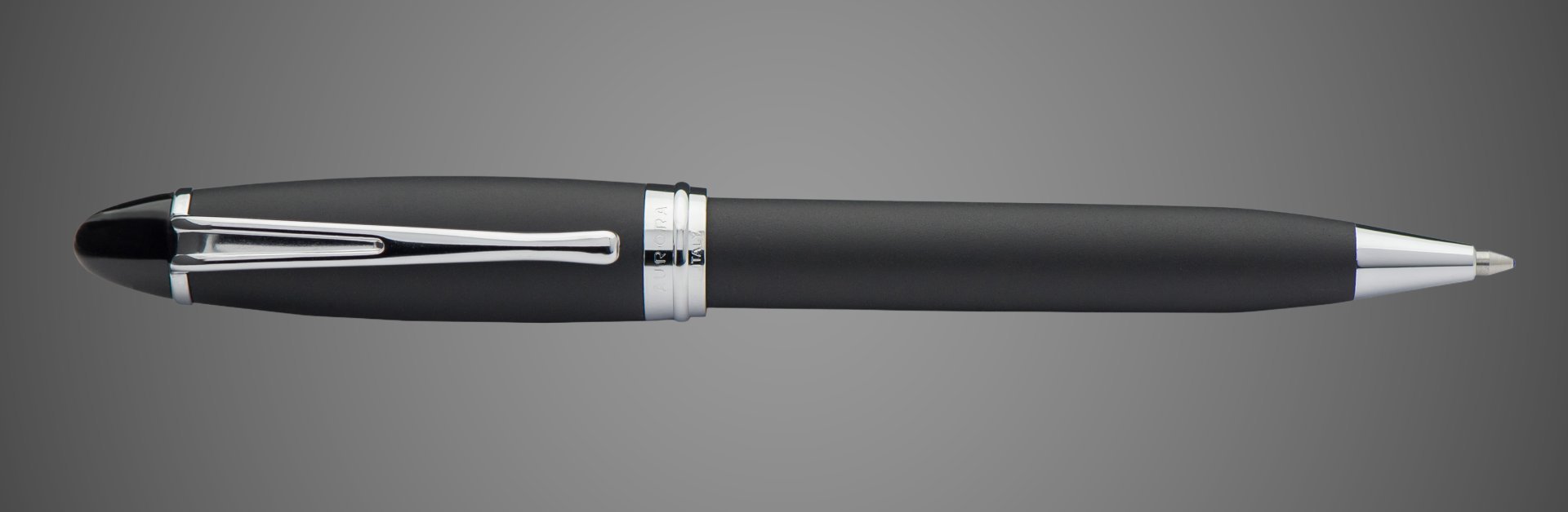 Шариковая ручка Aurora Ipsilon Satin, Black CT, в подарочной коробке, Лаки и смолы: смола, хром