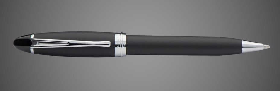 Шариковая ручка Aurora Ipsilon Satin, Black CT, в подарочной коробке, Лаки и смолы: смола, хром