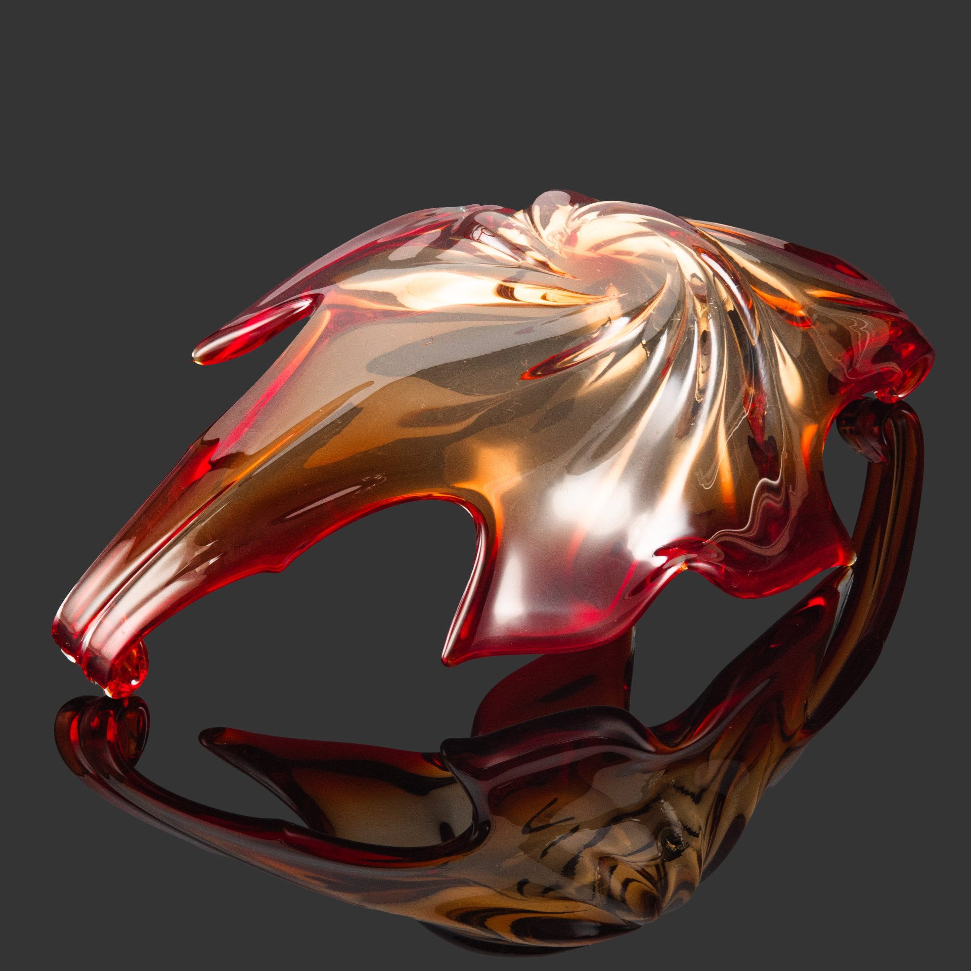 Ваза (фруктовница) изящной формы в стиле Мурано (Murano) — фото 3