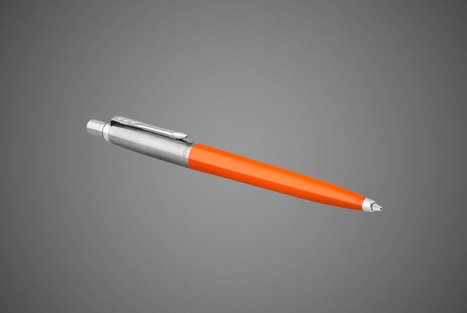Шариковая ручка Parker Jotter ORIGINALS ORANGE CT, стержень: Mblue ЭКО-УПАКОВКА, Металлы: нержавеющая сталь, пластик