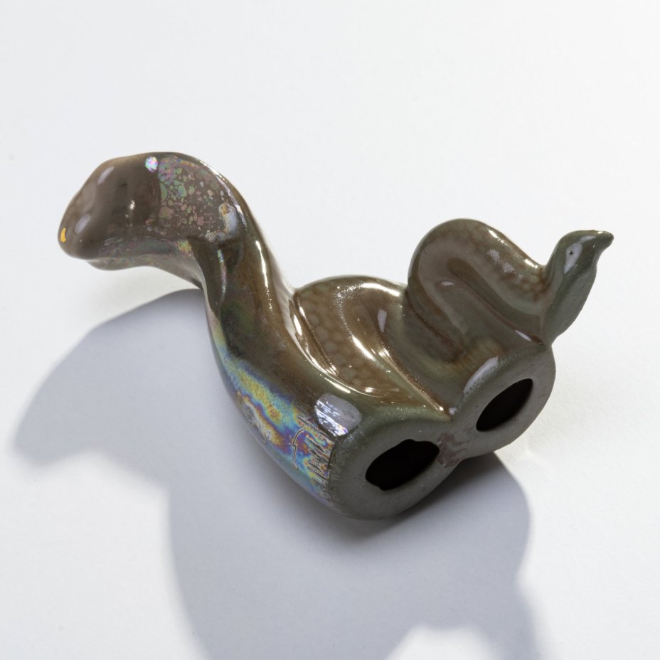 Статуэтка "Королевская кобра", фарфор, аэрография, люстр, СССР, 1970-1990 гг.