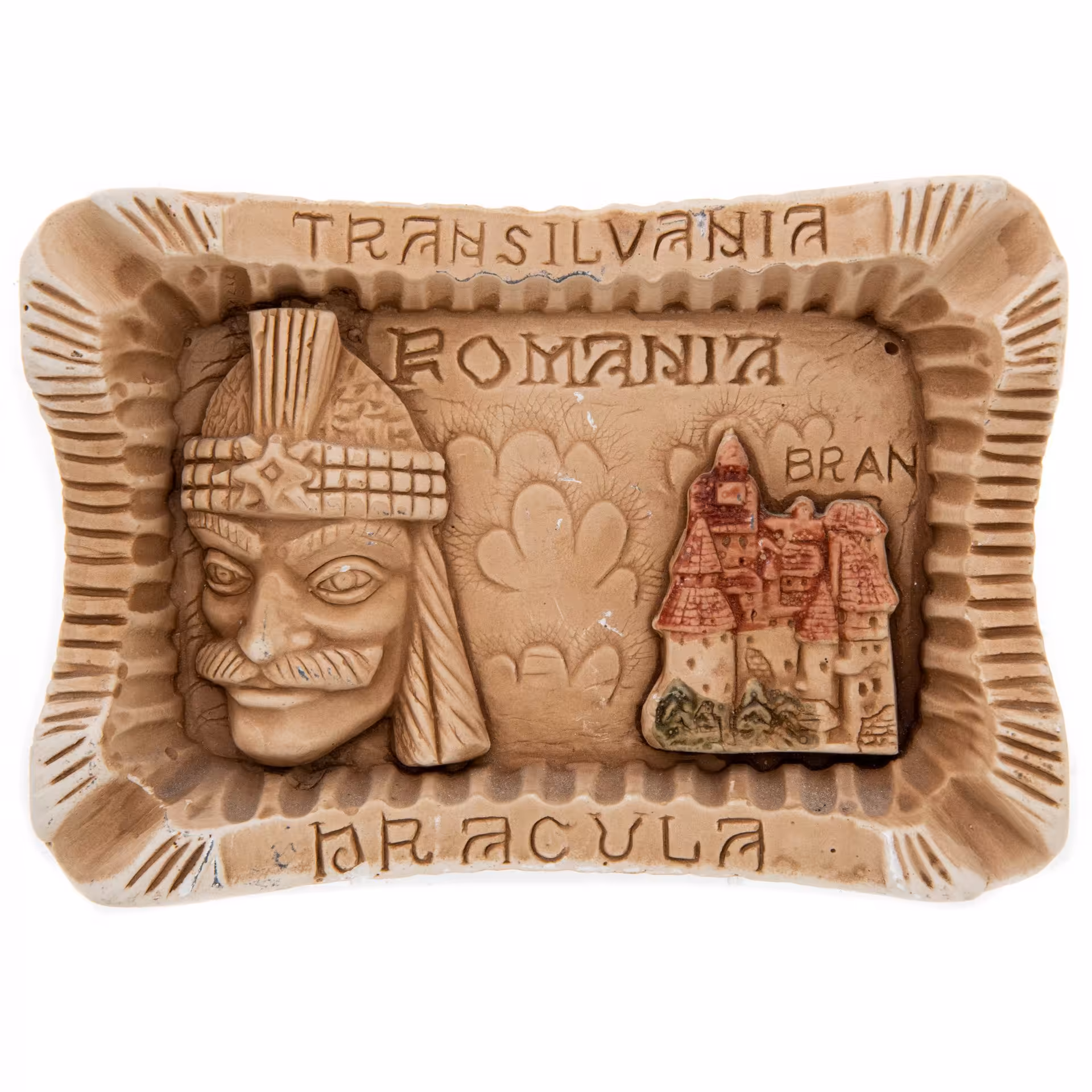 Панно настенное "Дракула", фаянс, роспись, Румыния, 1990-2000 гг.