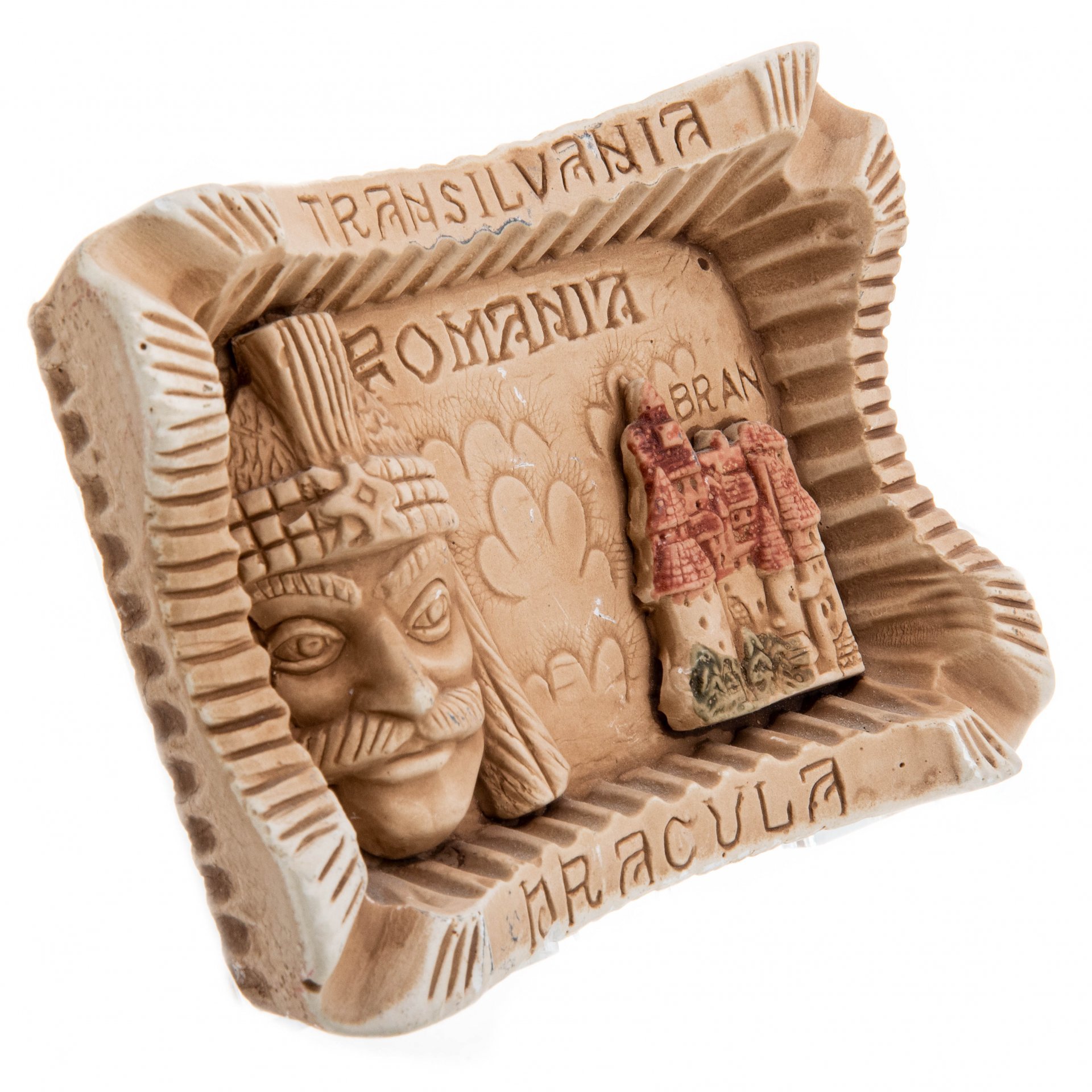 Панно настенное "Дракула", фаянс, роспись, Румыния, 1990-2000 гг.