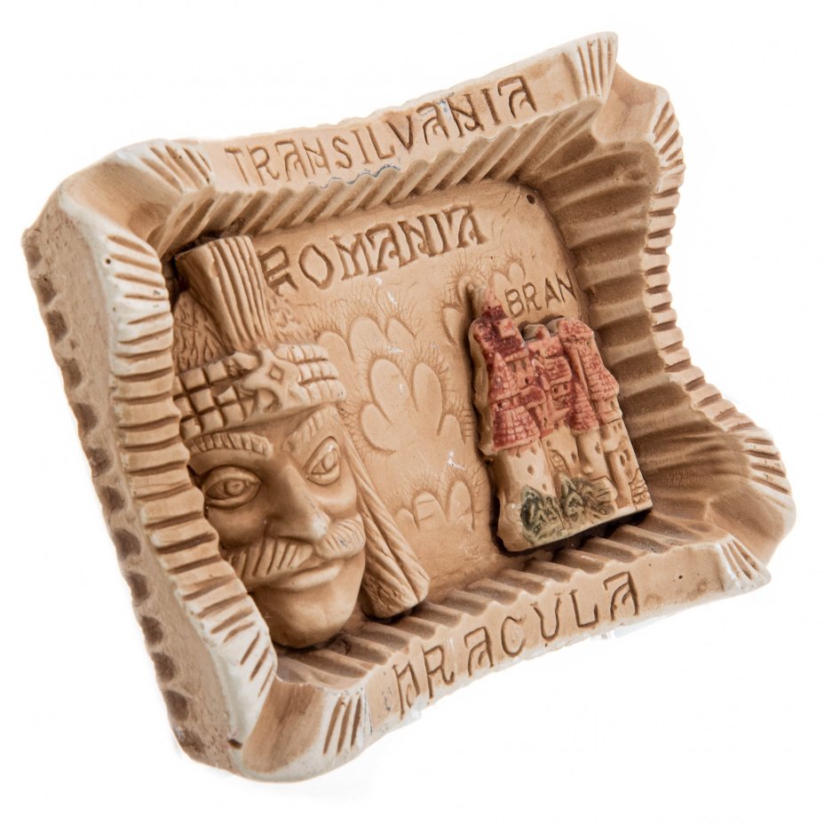 Панно настенное "Дракула", фаянс, роспись, Румыния, 1990-2000 гг.
